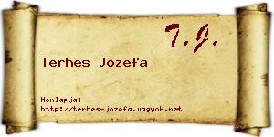 Terhes Jozefa névjegykártya